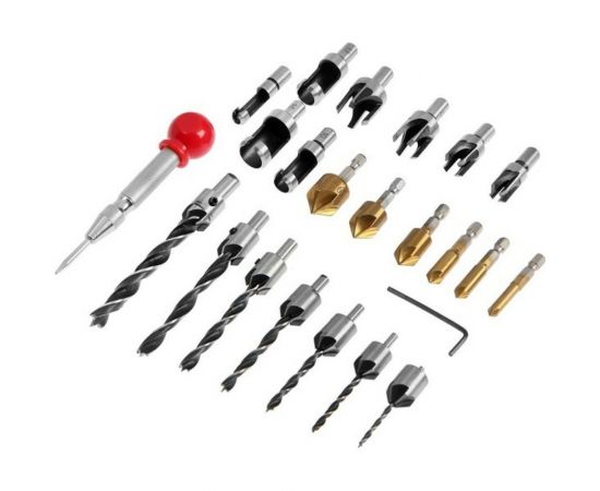 Набор сверл с зенковкой 23 шт ТУНДРА 7139568 