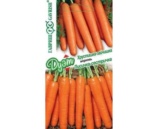 Морковь ГАВРИШ Лисичка-сестричка 2 г, Хрустишка-зайчишка 2 г 1999944894 