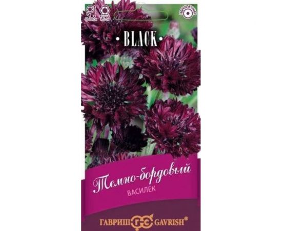 Василек ГАВРИШ Темно-бордовый, посевной, 0,2 г серия Блэк 1139 
