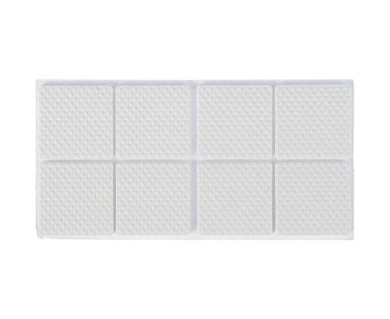 Мебельная накладка ТУНДРА квадратная, размер 38х38 мм, 8 шт, полимерная, цвет белый 3609861 