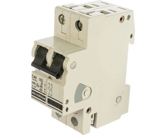 Автоматический выключатель ABL 2P, C, 40 A, 10 кА, 230/400 В AC, серия Т 2C40.0 C40T2 