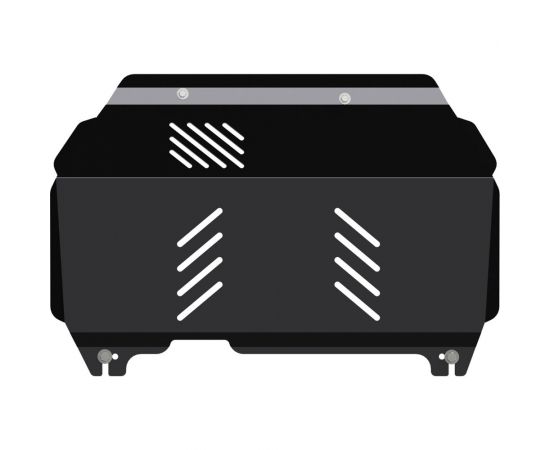 Защита картера и КПП SHERIFF для HYUNDAI Tucson 2006-2010 2/ KIA Sportage 2004-2010 2.0/ 2.0d/ 2.7, гнутая, сталь 2.0 мм, с крепежом 0935 