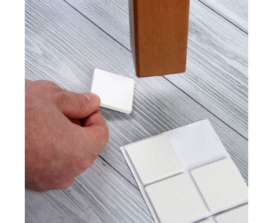 Мебельная накладка ТУНДРА квадратная, размер 38х38 мм, 8 шт, полимерная, цвет белый 3609861 – изображение 11