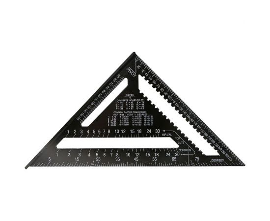 Угольник Sturm 300мм, алюминиевый сплав, чёрная оксидация, белая шкала, 2020-07-300 – изображение 2
