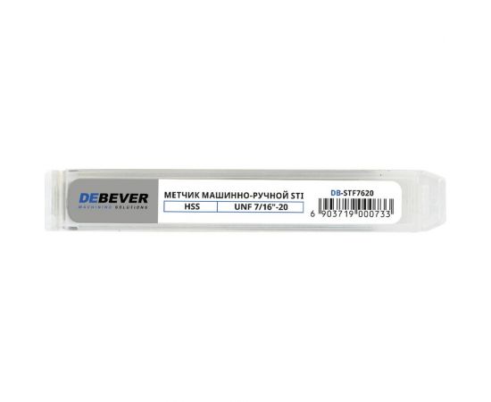 Метчик DeBever HSS STI UNF 7/16"-20 DB-STF7620 – изображение 3