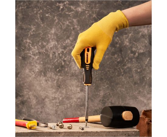 Шлицевая отвертка REXANT SL 6х100 мм, двухкомпонентная рукоятка 12-6430 – изображение 3