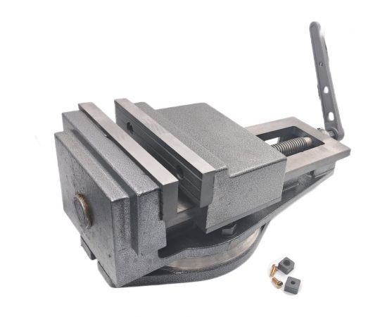 Станочные тиски TORNERI с открытым винтом поворотные L губок 200 мм, серия QB200 045769 – изображение 3