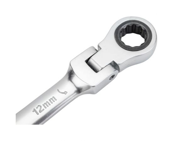Комбинированный трещоточный шарнирный ключ 12 мм Gigant grf-132 – изображение 4