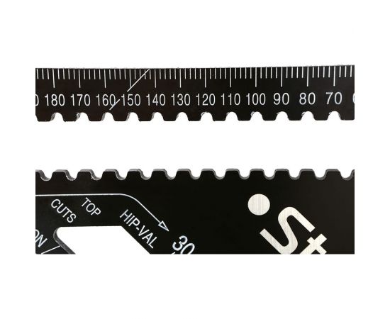 Угольник Sturm 300мм, алюминиевый сплав, чёрная оксидация, белая шкала, 2020-07-300 – изображение 5