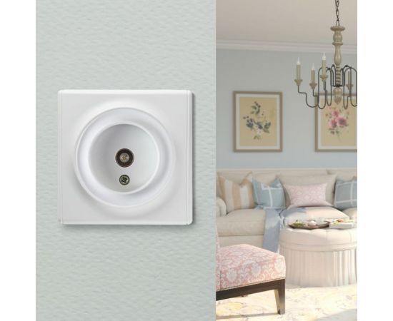 Антенная розетка OneKeyElectro TV цвет белый 1E21101300 2172773 – изображение 5