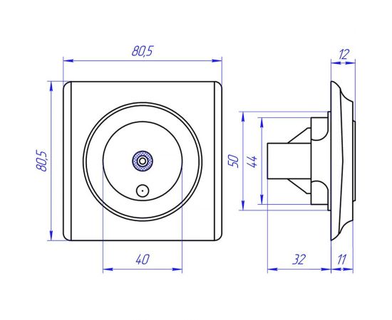Антенная розетка OneKeyElectro TV цвет белый 1E21101300 2172773 – изображение 6