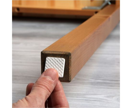 Мебельная накладка ТУНДРА квадратная, размер 38х38 мм, 8 шт, полимерная, цвет белый 3609861 – изображение 6