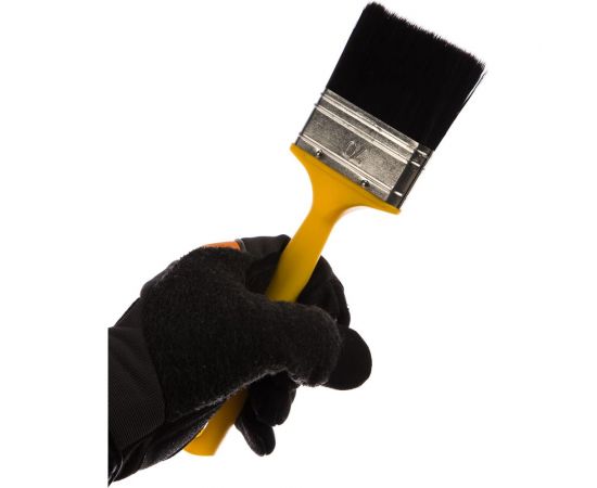 Флейцевая кисть для эмалей и красок на основе растворителей искусственная щетина Р1 70х14мм Мелодия цвета 66070 – изображение 7