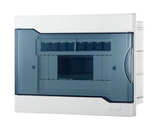 Бокс с прозрачной крышкой Lezard NEW ЩРВ-П-8 для внутренней установки 8-и модульных устройств 730-1000-008 NEW 