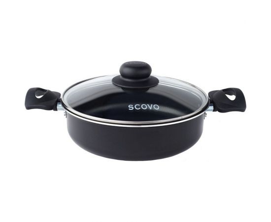 Жаровня SCOVO 26 + стеклянная крышка RC-041 