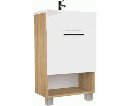 Тумба с раковиной 1Marka July 50Н 1 дверца, дуб сонома У85933 