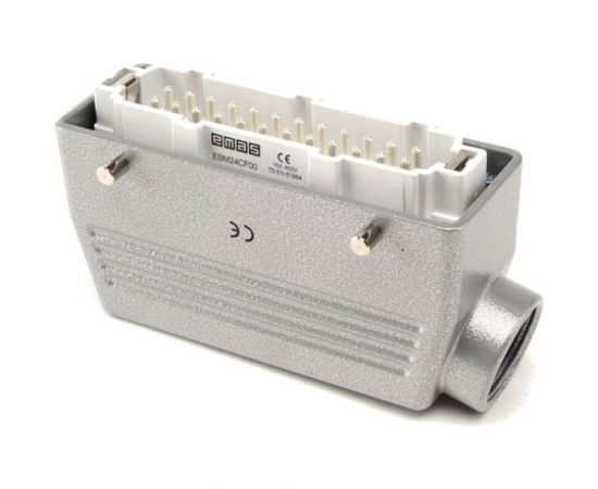 Вилка Emas боковой ввод, 24 полюса, 16А, 400В. EBM24FU10 