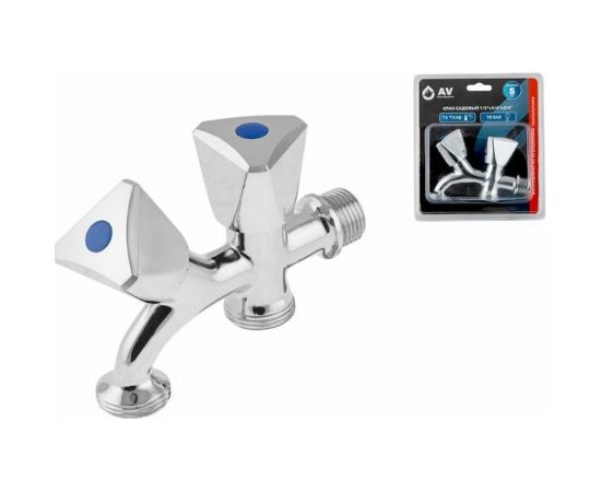 Кран водоразборный садовый AV Engineering 1/2х3/4х3/4 AVE167002 