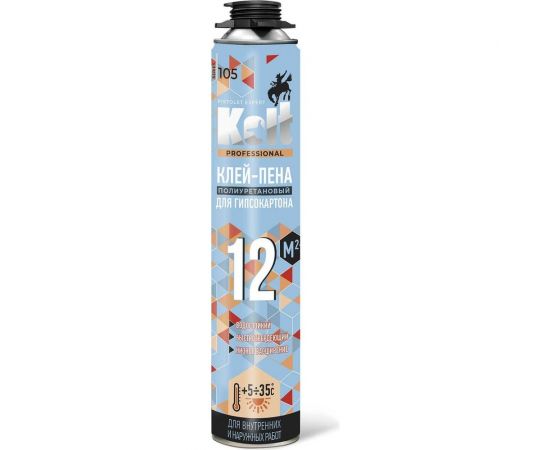 Клей-пена для гипсокартона KOLT профессиональная, лето, 1000 мл K90S12 