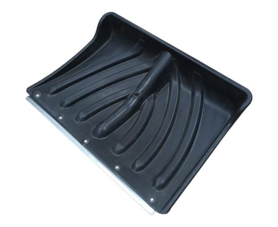 Снеговая лопата ЛЕТО Крепыш п/эт. оц.планка 465x340мм d32мм без черенка 26309 