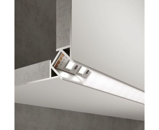 Встраиваемый угловой профиль Elektrostandard LL-2-ALP015 (внешний угол) для LED ленты (под ленту 9mm) алюминиевый a053635 