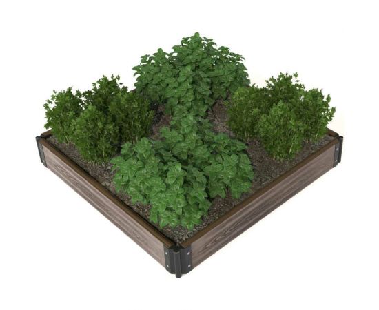 Готовый комплект грядки из ДПК Еврогрядка 1000x1000x155 мм 5251 GEG4-155 
