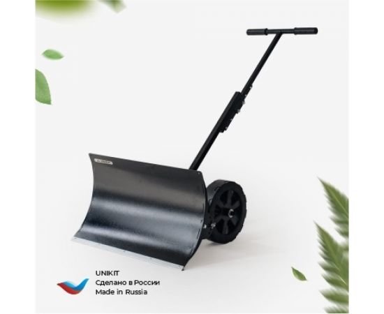 Лопата для снега Unikit на колесах, снегоотвал бульдозер, скрепер, снеговая лопата на колёсах с отвалом UN-SN2 – изображение 11