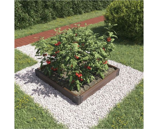 Готовый комплект грядки из ДПК Еврогрядка 1000x1000x155 мм 5251 GEG4-155 – изображение 2