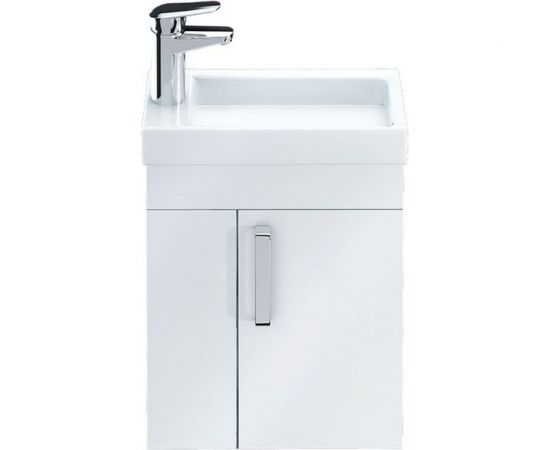 Тумба с умывальником для ванной комнаты IDDIS TORR 40 см, подвесная, белая TOR40W1i95K – изображение 2