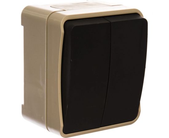 Выключатель Smartbuy 2-клавишный 10А, IP 54 Сатурн SBE-04w-10-SW2-0 – изображение 2