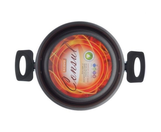 Жаровня SCOVO 26 + стеклянная крышка RC-041 – изображение 2