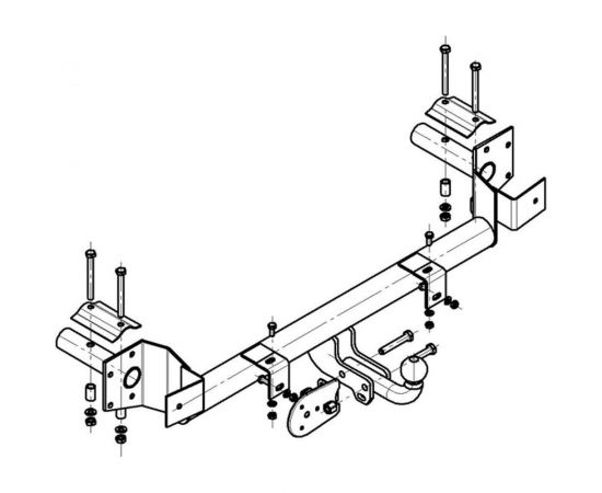 Фаркоп ТСУ ВАЗ 2115 (2000-2012 гг) AvtoS VAZ-45 – изображение 2