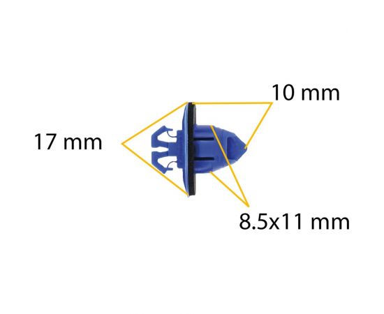 Автокрепеж для Lexus/Toyota 10 шт 7549535010, 7539635020 КрепАвто 0500 – изображение 2