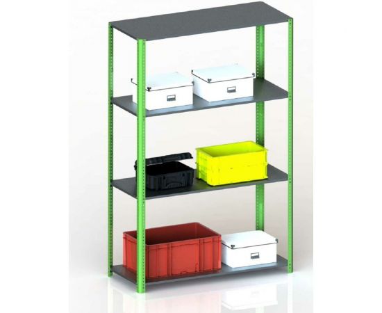 Стеллаж ООО Металекс Metalex AIR 1800x1200x400 4 полки SMAIV181240 – изображение 3