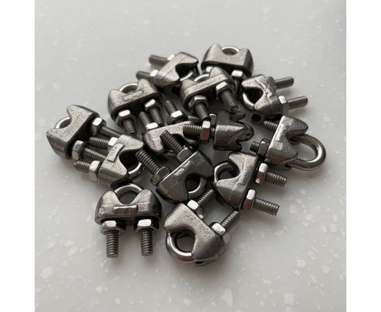 Зажим из нержавеющей стали для троса LadAna (4 мм, DIN 741) 220702002 – изображение 4