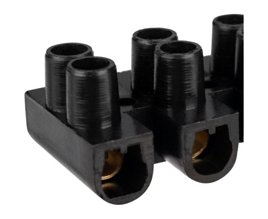 Винтовая клеммная колодка REXANT KВ-10 4-10мм2 10А 12 пар полипропилен черный 07-5010-2-7 – изображение 4