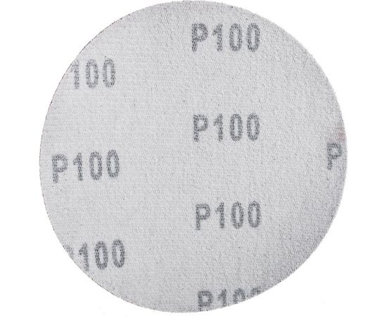 Круг абразивный шлифовальный под липучку (10 шт; 115 мм; Р100) ТУНДРА 1865789 – изображение 5