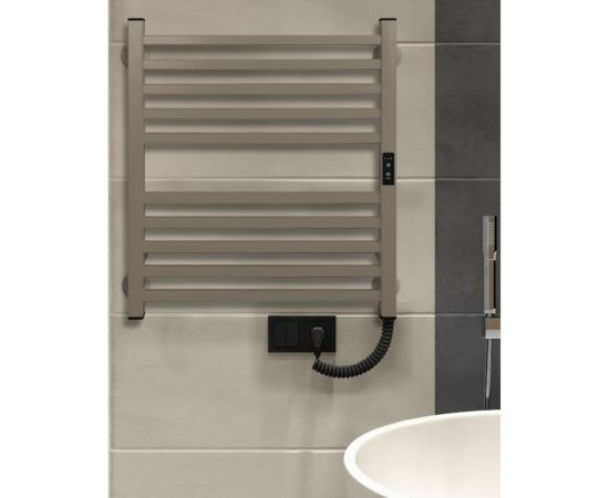 Полотенцесушитель INDIGO Attic electro 60/50 таймер, скрытый монтаж, универсальное подключение R/L LСLATCE60-50ABERt – изображение 5