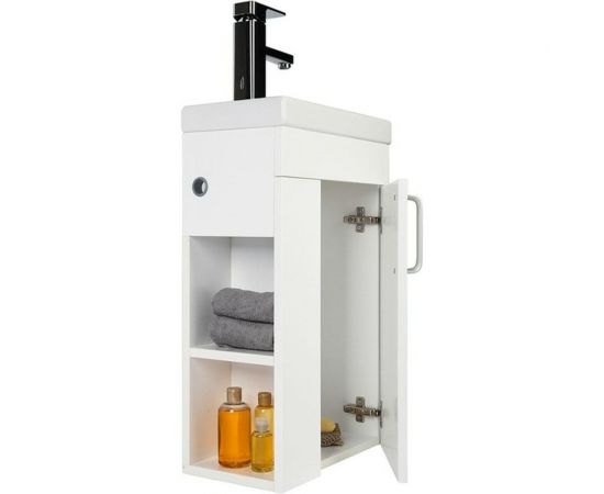Тумба с умывальником для ванной комнаты IDDIS TORR 40 см, подвесная, белая TOR40W1i95K – изображение 6