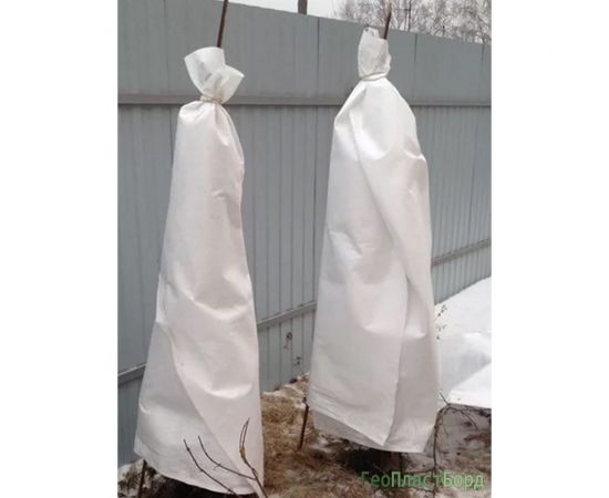 Укрытие для молодых деревьев на зиму ГеоПластБорд прекрасный сад 120x250 см, белое УБ-00004890 – изображение 6