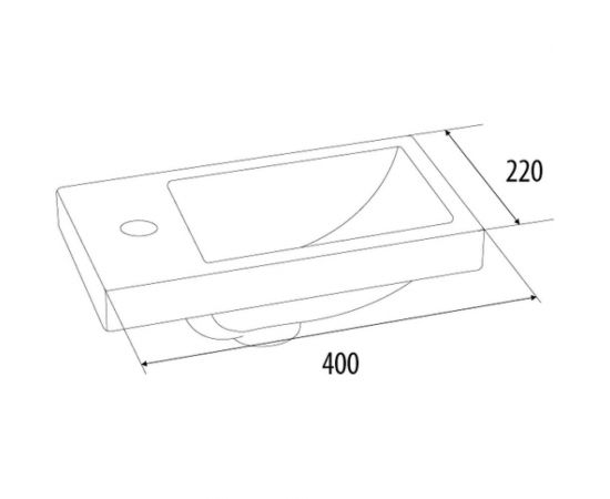 Тумба с умывальником для ванной комнаты IDDIS TORR 40 см, подвесная, белая TOR40W1i95K – изображение 8