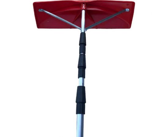 Скребок для чистки снега с крыш КЭС телескопический, 600x2000/6000 мм, с алюминиевым черенком 52000004 