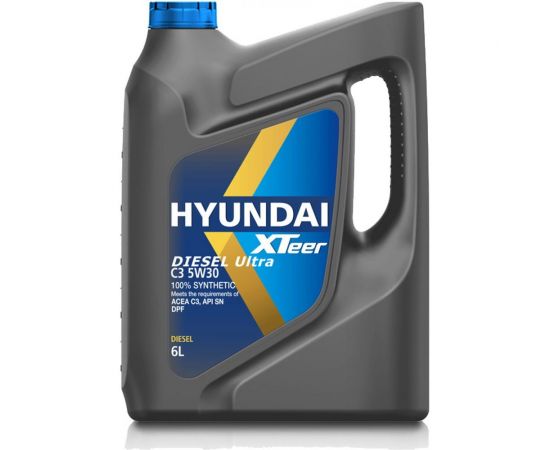 Моторное масло синтетическое Diesel Ultra C3 5W30, 6 л HYUNDAI XTeer 1061224 