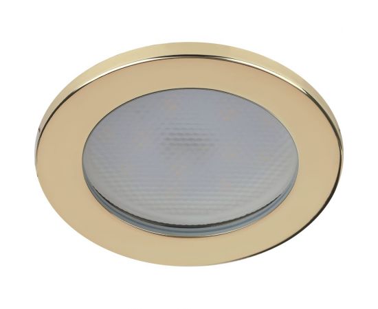 Влагозащищенный встраиваемый светильник ЭРА KL95 GD GX53, IP44, золото Б0055810 