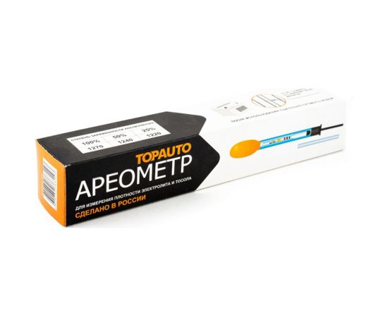 Универсальный ареометр TopAuto топ авто (электролит + тосол) в бум. коробке АУК 