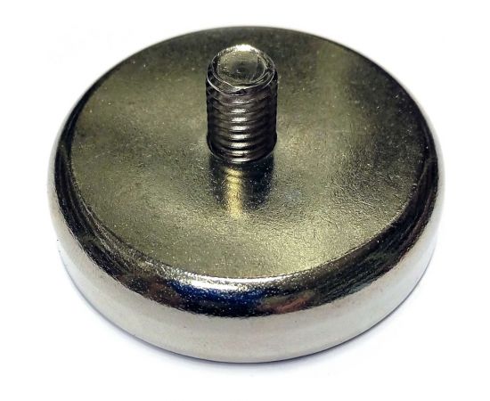 Магнитное крепление Проф-магнит под гайку С48, в комплекте с шайбой и гайкой М8, сцепление 81 кг - 1 шт. PMYP-C-48 