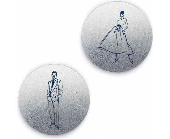 Круглая табличка-пиктограмма GRM Т10 диаметр 83 мм х 1.5 мм, 2 шт. 218000330 