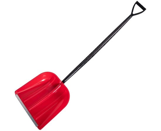 Лопата для уборки снега КЭС 410x420x1440 мм, цветной микс, с полипропиленовым черенком 78 
