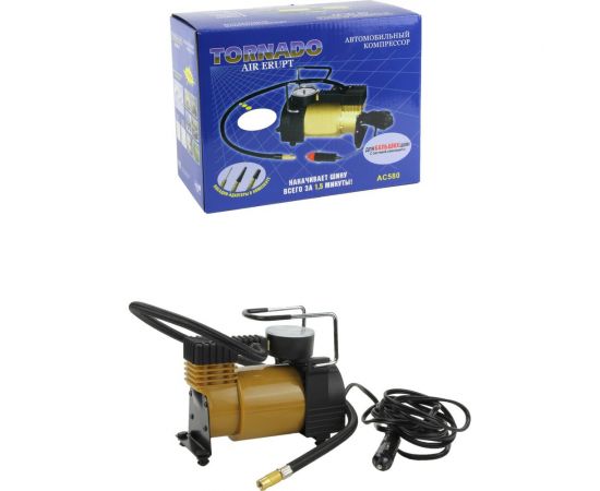 Компрессор Nova Bright tornado аc-580, 30 л/мин, 150 psi, 12 В 39909 