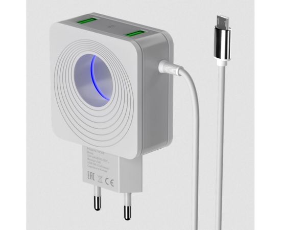 СЗУ More Choice 2USB 2.1A для Type-C со встроенным кабелем и LED подсветкой NC48a 